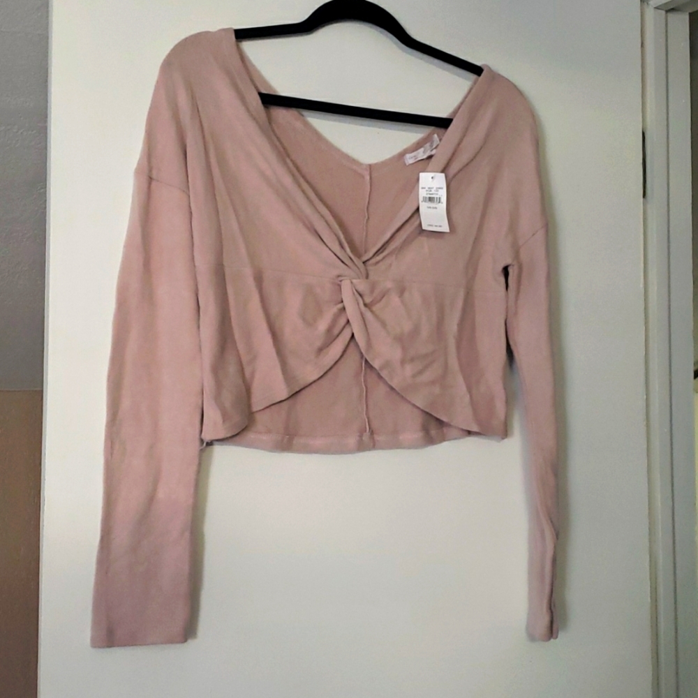 NWT American Eagle Soft Pink Cropped Sweater